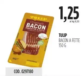 Carico Cash & Carry TULIP BACON A FETTE 150 G offerta