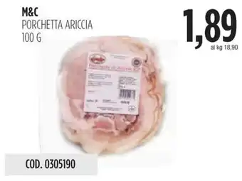 Carico Cash & Carry M&C PORCHETTA ARICCIA 100 G offerta