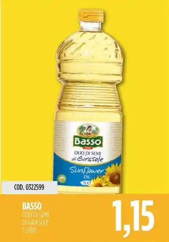 Carico Cash & Carry BASSO OLIO DI SEMI DI GIRASOLE 1 LITRO offerta