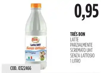 Carico Cash & Carry TRÉS BON LATTE PARZIALMENTE SCREMATO UHT SENZA LATTOSIO 1 LITRO offerta