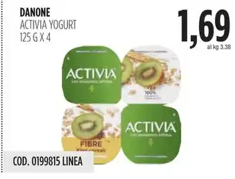 Carico Cash & Carry DANONE ACTIVIA YOGURT 125 GX4 offerta