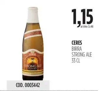 Carico Cash & Carry CERES BIRRA STRONG ALE 33 CL offerta