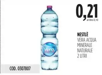 NESTLE VERA ACQUA MINERALE NATURALE 2 LITRI