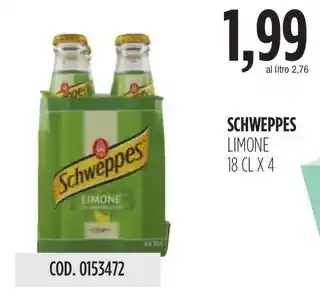 Carico Cash & Carry SCHWEPPES LIMONE 18 CLX 4 offerta