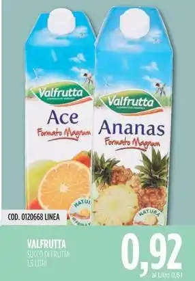 Carico Cash & Carry VALFRUTTA SUCCO DI FRUTTA 1,5 LITRI offerta