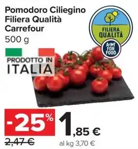 Carrefour Market Pomodoro Ciliegino Filiera Qualità Carrefour offerta