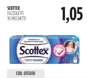 Carico Cash & Carry SCOTTEX FAZZOLETTI 10 PACCHETTI offerta