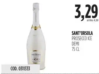 Carico Cash & Carry SANT'ORSOLA PROSECCO ICE DEMI 75 CL offerta