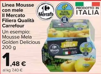 Carrefour Market Linea Mousse con mele Il Mercato Filiera Qualità Carrefour offerta