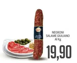 Supermercati Piccolo NEGRONI SALAME GIULIANO offerta