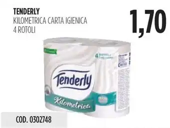 Carico Cash & Carry TENDERLY KILOMETRICA CARTA IGIENICA 4 ROTOLI offerta