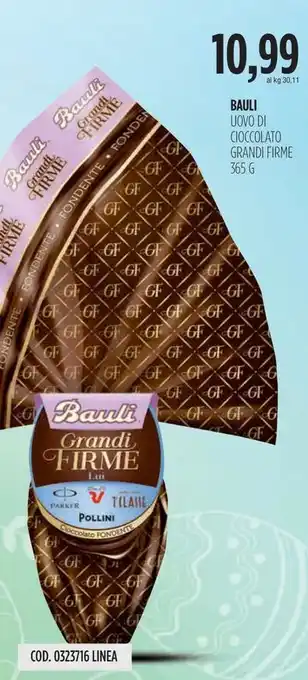 Carico Cash & Carry BAULI UOVO DI CIOCCOLATO GRANDI FIRME 365 G offerta