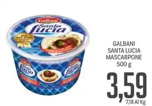 Supermercati Piccolo GALBANI SANTA LUCIA MASCARPONE 500 g offerta