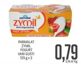 Supermercati Piccolo PARMALAT ZYMIL YOGURT VARI GUSTI offerta