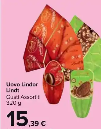 Carrefour Market Uovo Lindor Lindt Gusti Assortiti offerta