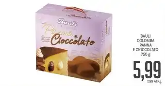 Supermercati Piccolo BAULI COLOMBA PANNA E CIOCCOLATO 750 g offerta