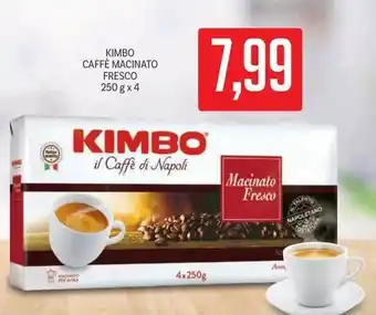 Supermercati Piccolo KIMBO CAFFÈ MACINATO FRESCO 250 gx4 offerta