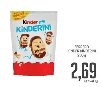 Supermercati Piccolo FERRERO KINDER KINDERINI 250 g offerta