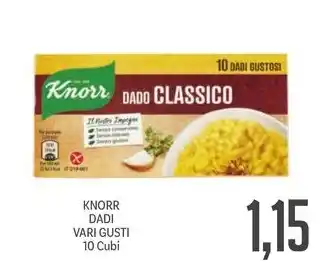 Supermercati Piccolo KNORR DADI VARI GUSTI 10 Cubi offerta