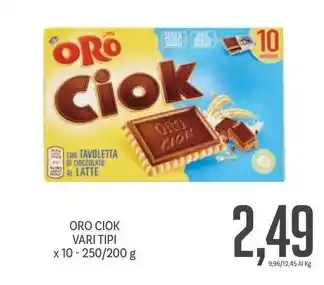 Supermercati Piccolo ORO CIOK VARI TIPI offerta