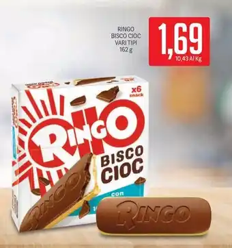 Supermercati Piccolo RINGO BISCO CIOC VARI TIPI offerta