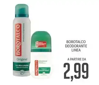 Supermercati Piccolo BOROTALCO DEODORANTE LINEA offerta