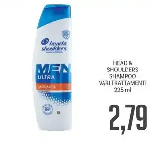 Supermercati Piccolo HEAD & SHOULDERS SHAMPOO VARI TRATTAMENTI 225 ml offerta