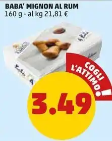 PENNY BABA' MIGNON AL RUM 160 g offerta
