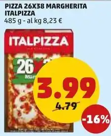 PENNY PIZZA 26X38 MARGHERITA ITALPIZZA offerta