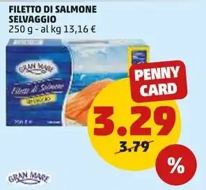 PENNY FILETTO DI SALMONE SELVAGGIO offerta