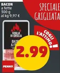 PENNY BACON a fette 300 g offerta