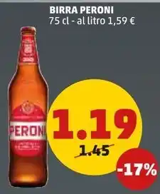 PENNY BIRRA PERONI 75 cl offerta