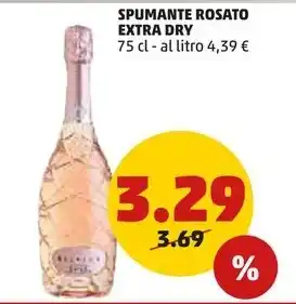 PENNY SPUMANTE ROSATO EXTRA DRY 75 cl offerta