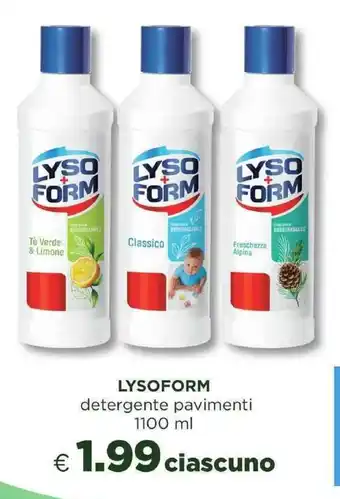 Acqua & Sapone LYSOFORM detergente pavimenti 1100 ml offerta