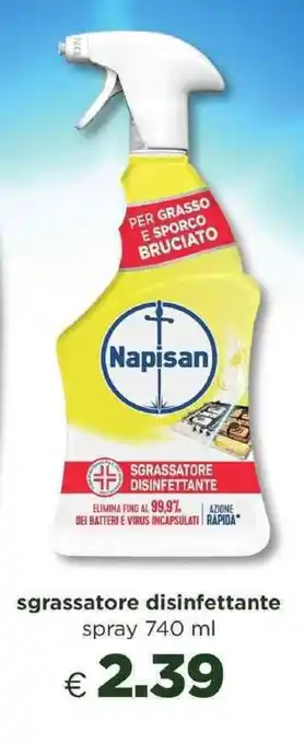 Acqua & Sapone Napisan sgrassatore disinfettante spray 740 ml offerta