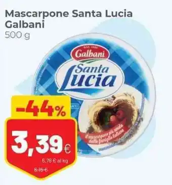 Coop Mascarpone Santa Lucia Galbani 500 g offerta