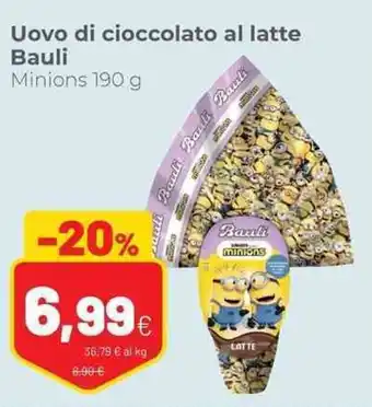 Coop Uovo di cioccolato al latte Bauli Minions 190 g offerta