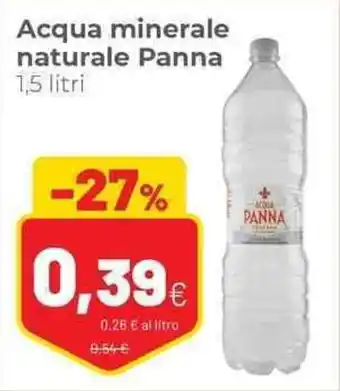 Coop Acqua minerale naturale Panna 1,5 litri offerta