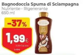 Coop Bagnodoccia Spuma di Sciampagna Nutriente Rigenerante 650 ml offerta