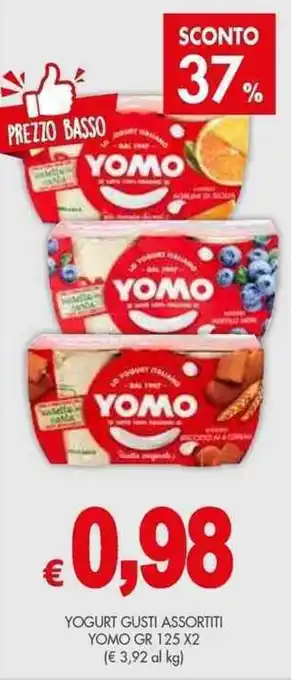 PrestoFresco YOGURT GUSTI ASSORTITI YOMO GR 125 X2 offerta