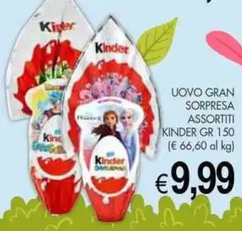 UOVO GRAN SORPRESA ASSORTITI KINDER GR 150