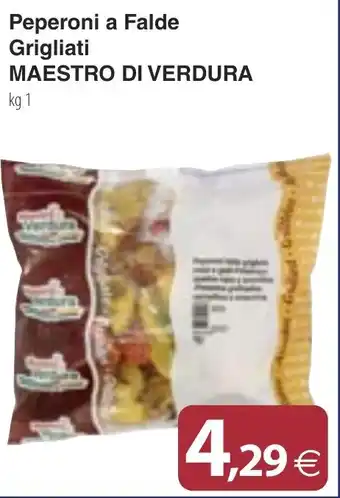 Docks Cash&Carry Peperoni a Falde Grigliati MAESTRO DI VERDURA kg 1 offerta