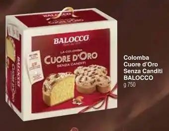 Colomba Cuore d'Oro Senza Canditi BALOCCO g 750
