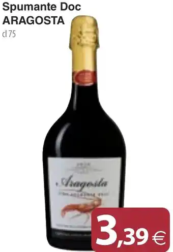 Docks Cash&Carry Spumante Doc ARAGOSTA cl 75 offerta