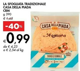 Bennet Crm la sfogliata tradizionale casa della piada offerta