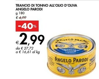 Bennet Trancio di tonno all'olio d'oliva offerta