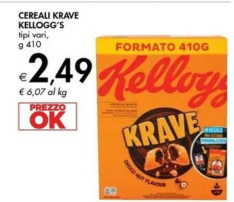 Bennet Kellogg's cereali krave offerta