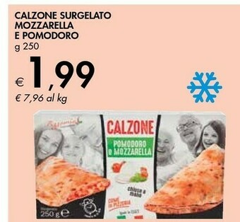 Bennet Calzone surgelato mozzarelle e pomodoro offerta