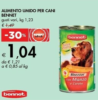 Bennet Bennet alimento umido per cani offerta