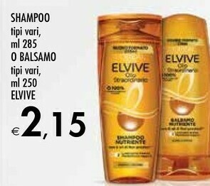 Bennet Elvive shampoo o balsamo offerta